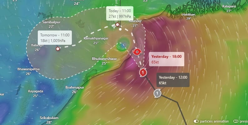 Cyclone Dana | চোখ নেই ‘দানা’র