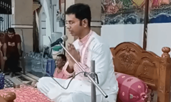 আইপিএস অনীশ সরকারের মুখে হরিকথা শুনেছেন? দেখুন ভিডিও